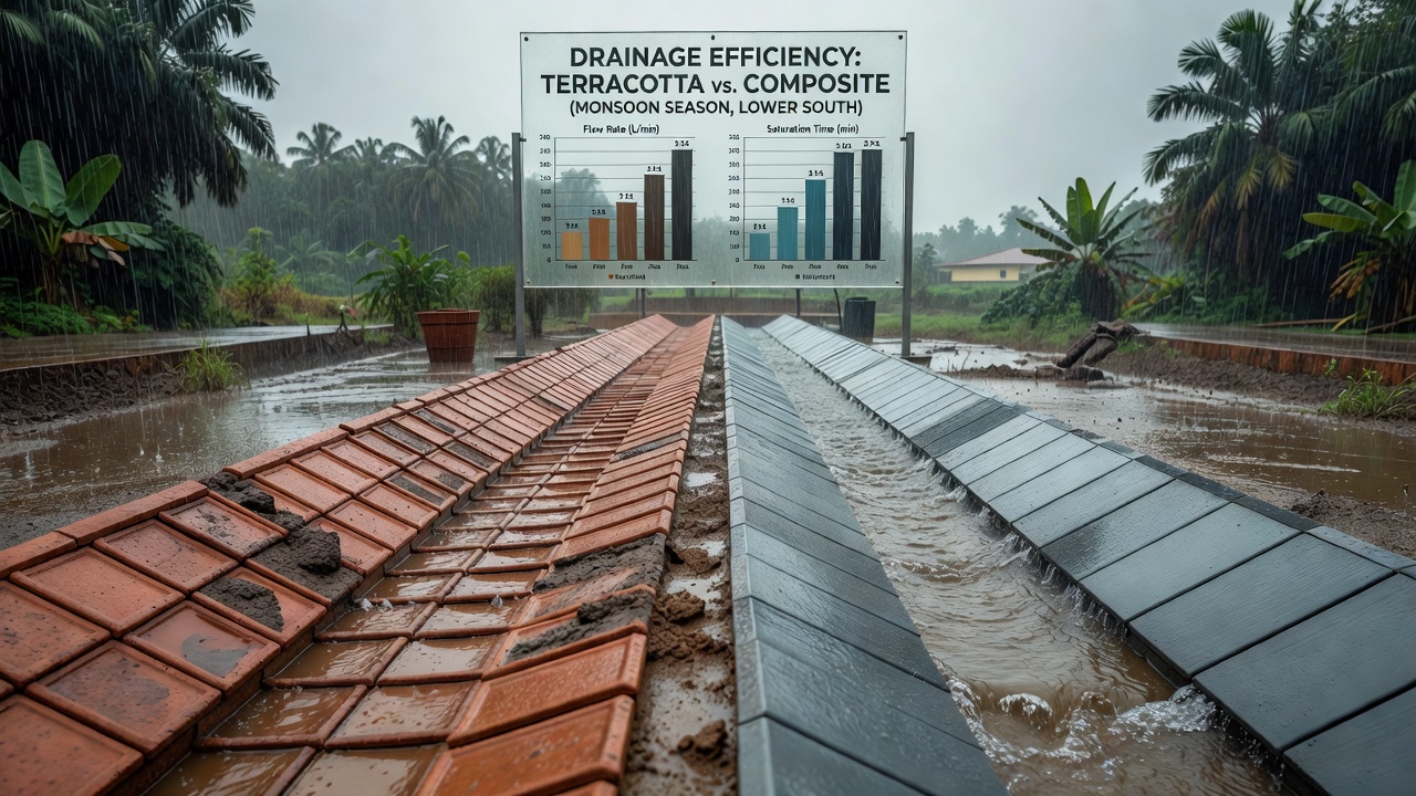 Examining Drainage Efficiency Patterns in Terracotta Versus Composite Materials During Monsoon Seasons in the Lower South