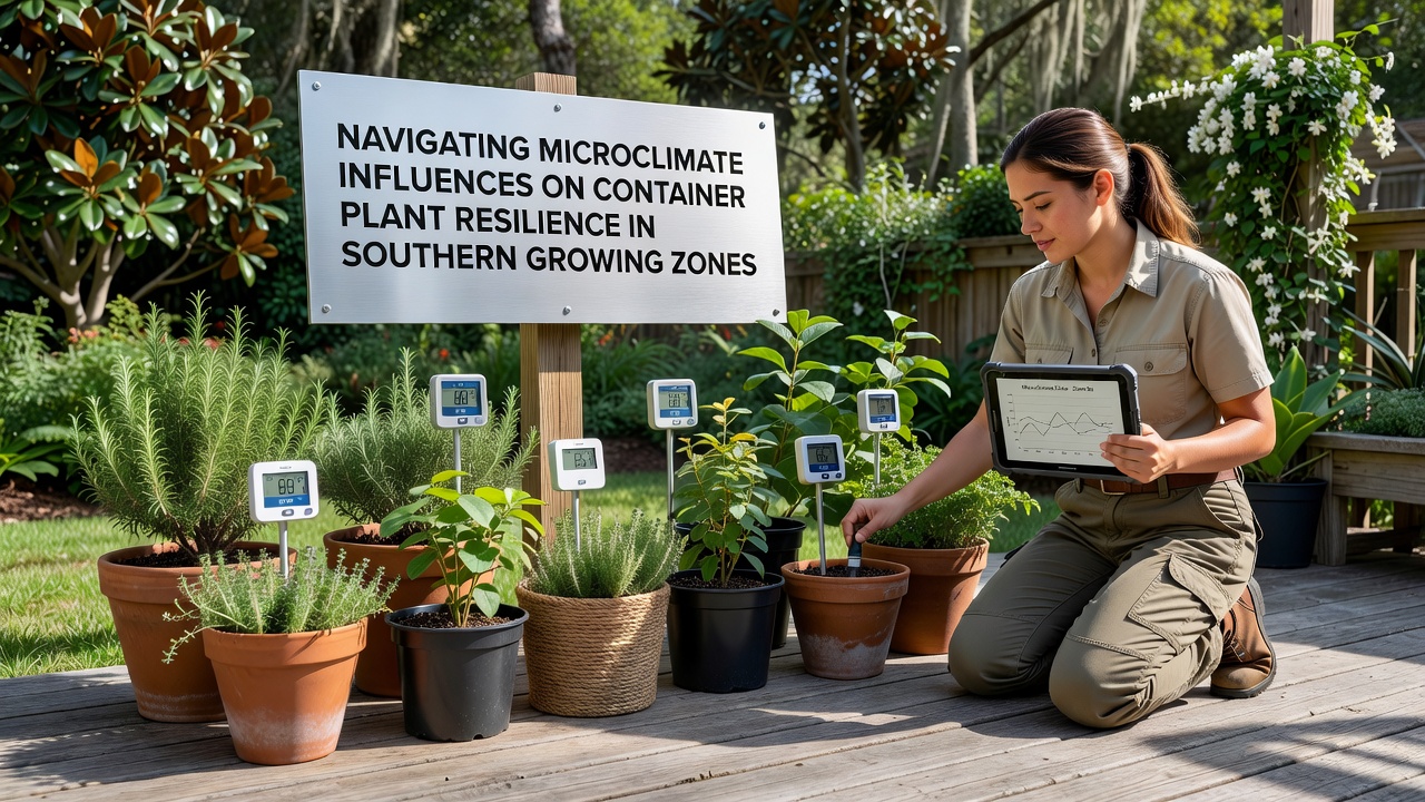 Navigating Microclimate Influences on Container Plant Resilience in Southern Growing Zones